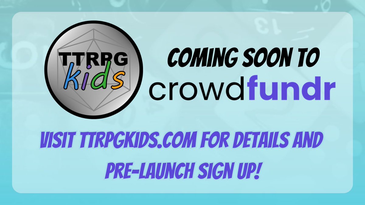 Today's 2nd announcement is that I am going to be running a <a href="/Crowdfundr/">Crowdfundr</a> campaign to support the site, convention visits, and my first zine print!

Check out the page, sign up for pre-launch, and, if you look carefully, get a sneak peek at what zine it is!

#TTRPGkids #crowdfundr