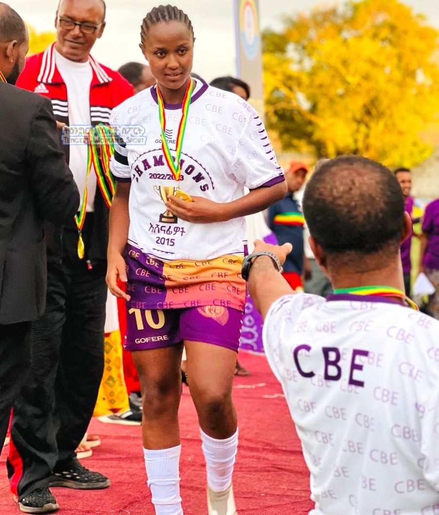 In Ethiopian women's premier league history, I have become the highest goal scorer for the 7th time.

I can do all things through Christ which strengthens me.
Philippians 4:13