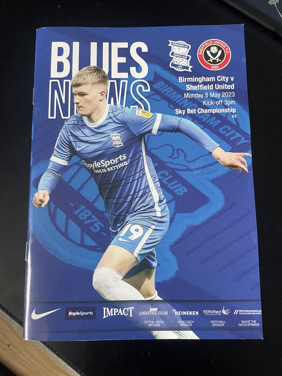 dannyhall04's tweet photo. Want a programme from the final game of the promotion season? RT &amp; follow so I can DM a winner 
#sufc #twitterblades https://t.co/f1xc6P01uO