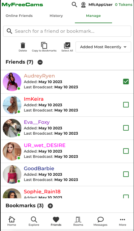 AppMyFreeCams's tweet photo. Manage your friends and bookmarks on https://t.co/oMlSWZ35B0! Head over to the Friends section from the navigation menu and select the Manage tab. https://t.co/CKLxvGQTle