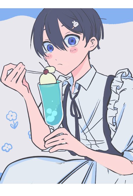 「hair between eyes ice cream」 illustration images(Latest)｜5pages