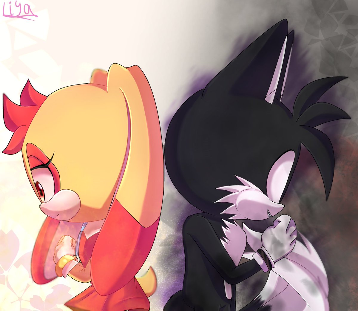 Riya_Chan08's tweet photo. 🌟Light Hope &amp; Dark chaos🖤

#CreamTheRabbit #TailsMilesPrower 
#TailstheFox #SuperCream #DarkTails https://t.co/hF1iaLyHmP