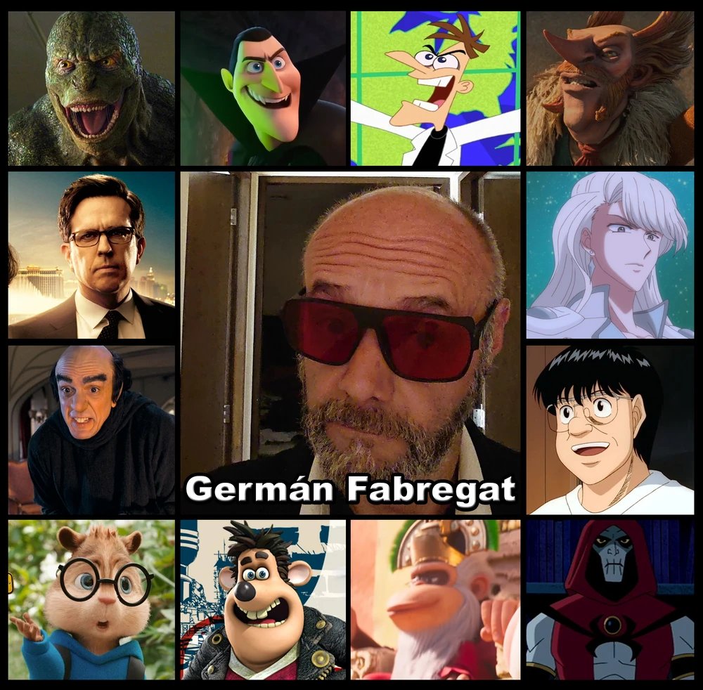 Quiero Desearle Feliz Cumpleaños con este collage al gran actor Germán  Fabregat. 🥳🎂🎁 Conocido por ser la emblemática e icónica voz de  Doofenshmirtz, Teodoro en Alvin y las Ardillas, Drácula en Hotel, image size:1000x982