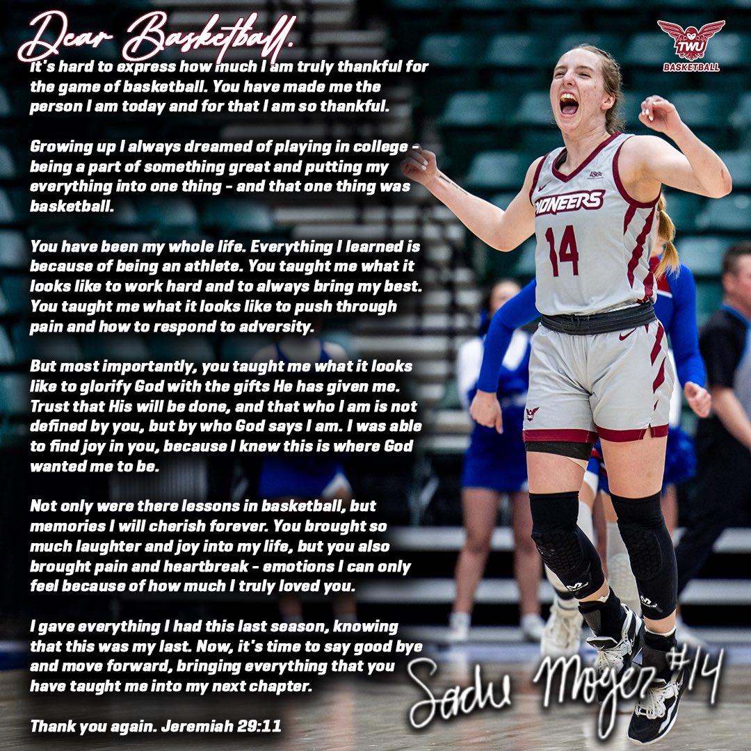 𝑫𝒆𝒂𝒓 𝑩𝒂𝒔𝒌𝒆𝒕𝒃𝒂𝒍𝒍 𝒃𝒚 𝑺𝒂𝒅𝒊𝒆 𝑴𝒐𝒚𝒆𝒓

📝: twuathletics.com/news/2023/5/9/…

#PioneerProud x #PAC