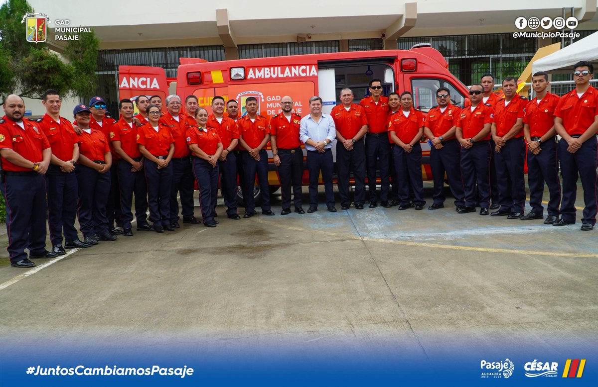municipiopasaje's tweet photo. La ambulancia tiene las siguientes características: vehículo modelo 2024, marca Fotón, tipo furgoneta, cilindraje 2.800 cc, a diesel, lista para brindar el servicio de emergencia.

#emergencia #ambulancia #SOS #salud #PrimerosAuxilios #Bomberos #CesarEncalada #parati #Pasaje https://t.co/VmnWzAEhZA