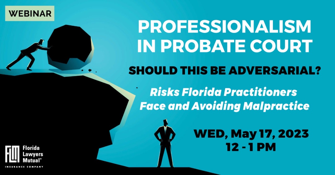 Join us for a LIVE #freeCLE webinar next week: “Professionalism in Probate Court - This Should NOT Be Adversarial!”

Register here: us06web.zoom.us/webinar/regist…