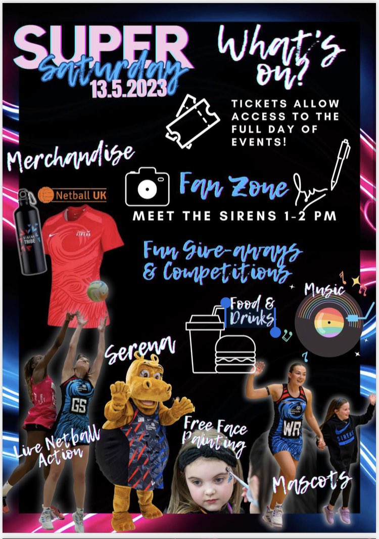 BurghPrimary's tweet image. Netball Scotland Super Saturday event at the Emirates Arena on 13th May - this event is free and tickets can be booked in advance using the link and QR code @NetballScotland   @SirensNetball @ActiveSchoolsSL @coachanderson12 @SportnHealthSL @EducationSLC #SirensNetball