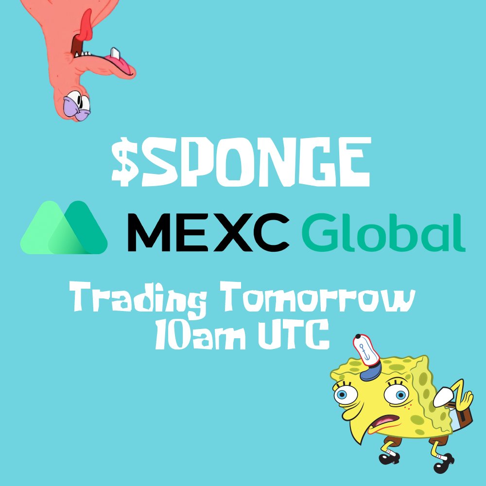 spongeoneth's tweet photo. 🚀Tomorrow is the big day!🔔

Get ready for the launch of $SPONGE on @MEXC_Global at 10am UTC!🎉

Don't miss it!👀⏰

🔗👉 https://t.co/vA3HLoW0Jj

But that's not all!🧽

We have another exciting exchange announcement coming your way very soon!📢

Stay tuned for more updates!🔥 https://t.co/JX54MenOGJ