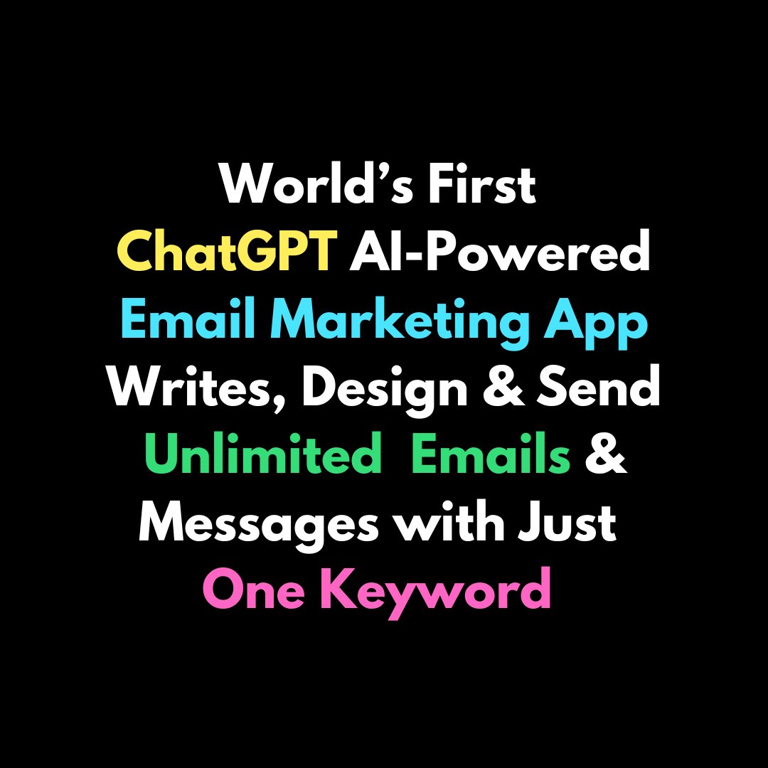 Unlock the Future of Email Marketing with ChatGPT Powered App 
>>> bizzhacks.com/2023/05/Mailer… 

#Emailmarketing #EmailMarketingList #email_list_building #EmaiList