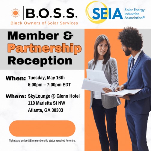 MomyerTim's tweet photo. Do you plan on attending RE+ Southeast? Connect with the Southeast clean energy community and learn about efforts to promote diversity, equity, and inclusion in the industry. #CleanEnergy #DiversityAndInclusion #SEIA #BOSS #REPlusSoutheast #AtlantaNetworking #BlackSolar https://t.co/I1JXppGdeS