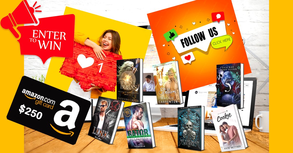 book_throne's tweet photo. 🎉🎁We're giving away a $250 Amazon Gift Card.🎁🎀 For your chance to win, please follow our authors on their social media platforms.
https://t.co/7YgaVhNJJb
#bookthrone #giveaway #giveawaycontest #sweepstakes #entertowin #supersale #kindle #kindlebooks #kindlereads https://t.co/fsiRW0A8p8