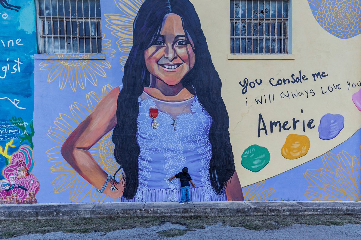 SamOwensphoto's tweet photo. Today is Amerie Jo Garza’s birthday. She is one of the 19 fourth graders killed in the Robb Elementary school shooting in Uvalde, Texas, last May. She would have been 11. #remembertheirnames #AmerieJoGarza #uvalde https://t.co/rkQwk2vD0W