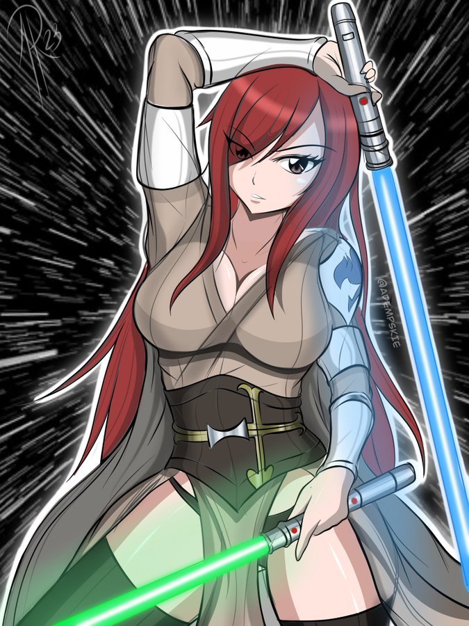 "I know I'm late but... Happy May 4th~! And may the force be with you!"