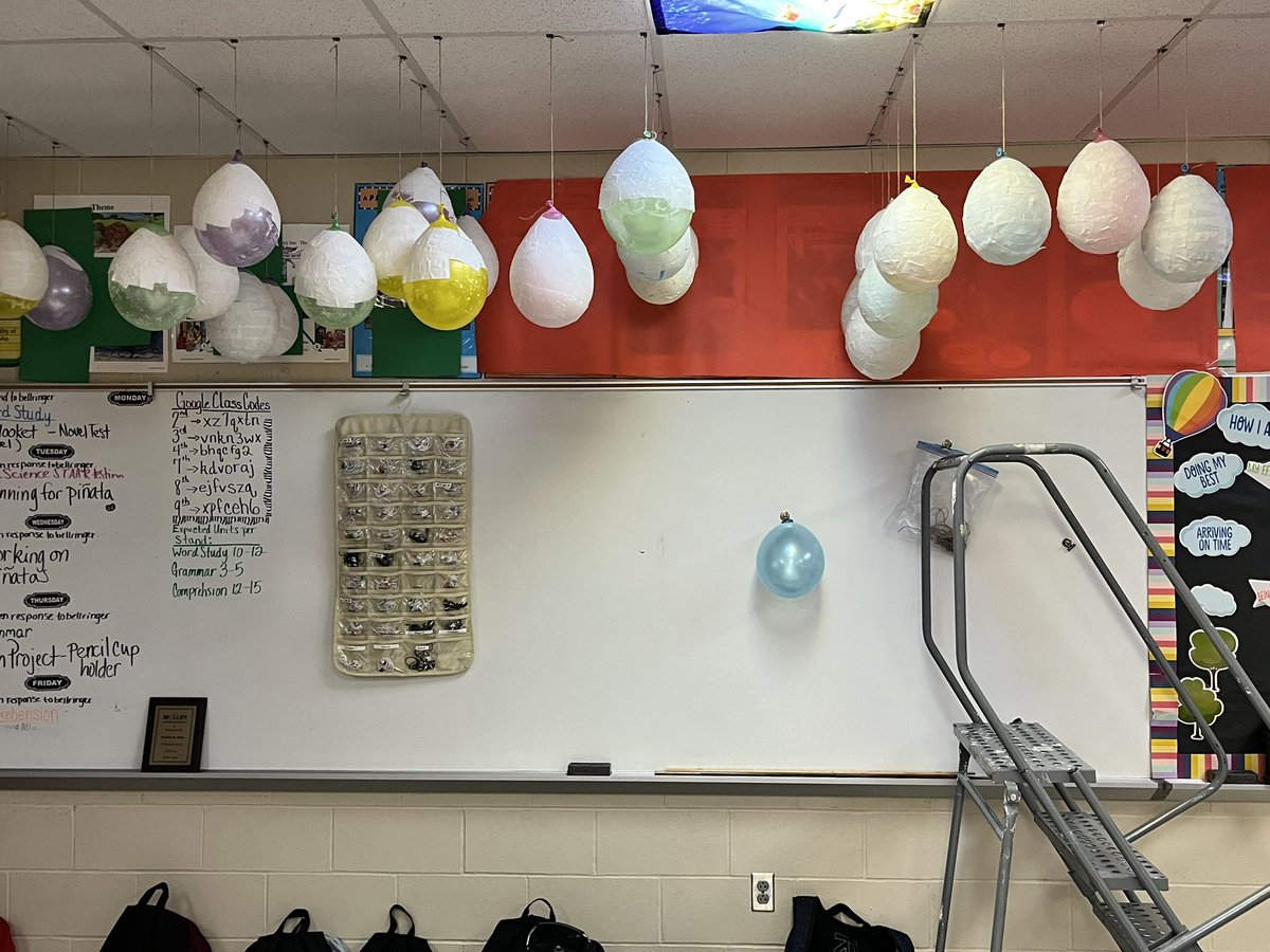 DemoClaudia's tweet photo. Piñata projects are under way. Creativity awaits! @salflores10 @McAllenISD https://t.co/EHzUD7LznE