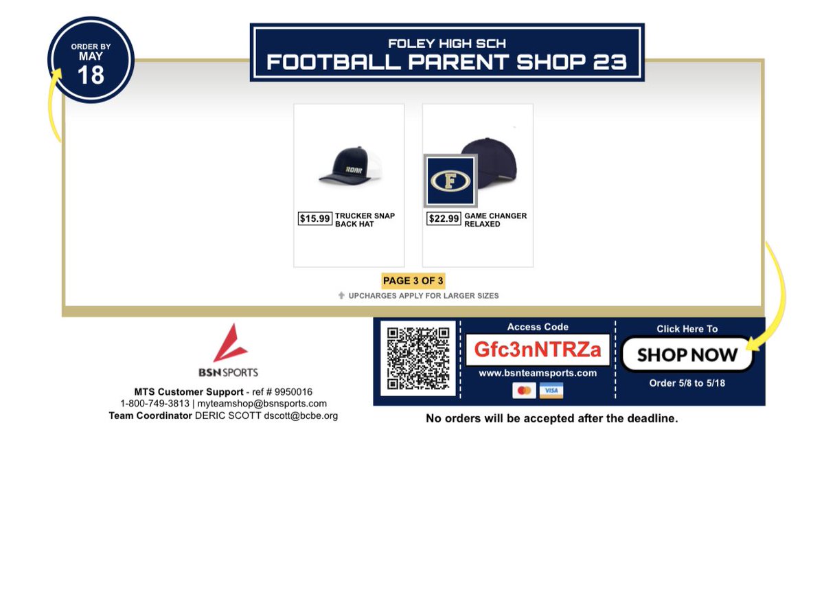 Foley Football on Twitter "Get your Foley Lions gear for the