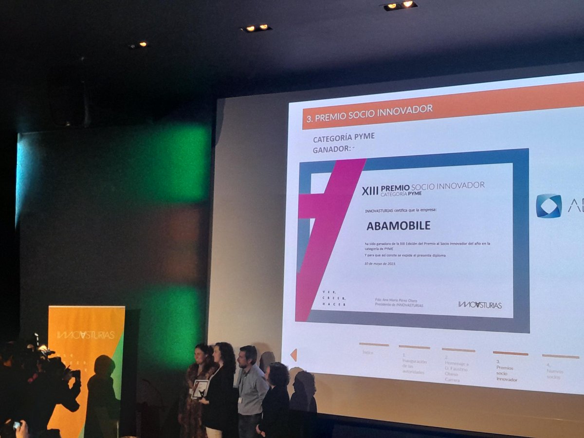 Asturgar's tweet image. #AsturgarEventos

Enhorabuena @innovasturias por cumplir objetivos y sus resultados.

Una gran conferencia y enhorabuena a los premiados PYME &amp;gt; @abamobile_sp  y Gran Empresa &amp;gt; #IMATECH.

"Un llamamiento a las empresas para que sean socios ACTIVOS de Innovasturias"

#EresAsturgar