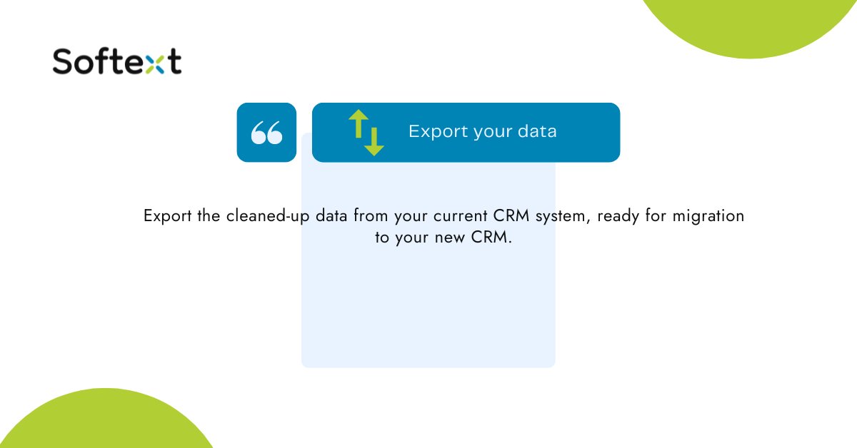 Softext's tweet photo. 1 of 2: Migrating your data to a new CRM system? Don't worry, it doesn't have to be daunting! Here are some tips to make the process easier.

#CRM #DataMigration #ActCRM #Softext #BusinessSuccess https://t.co/7fXeyB2Fa0