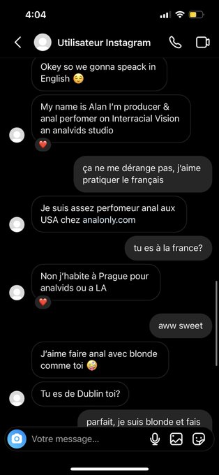 this guy reached out to me on an instagram that&rsquo;s now gone, claiming he wants to book me for some studios