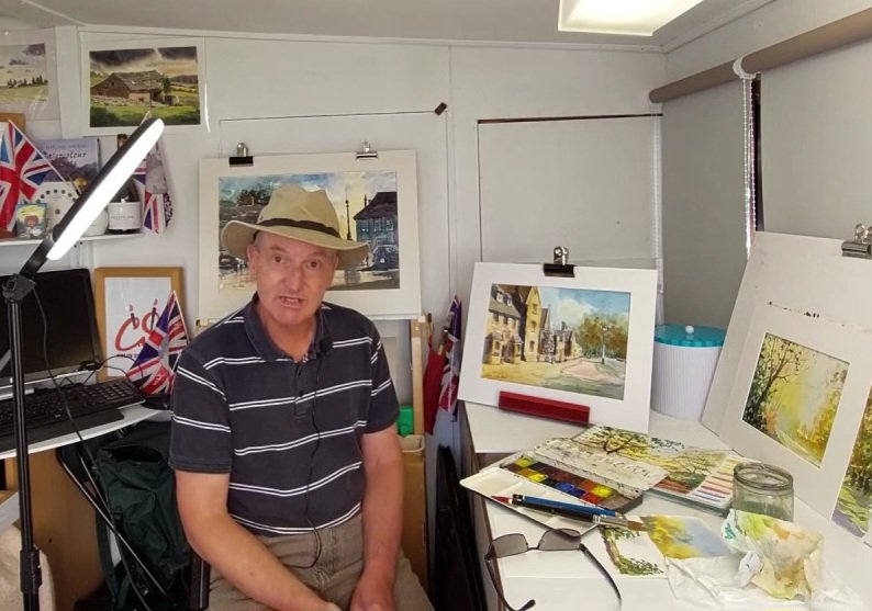 Let me explain the techniques and colour mixes I used to paint a watercolour of The Lygon Arms in Broadway, the Cotswolds on my YouTube channel tonight, 6pm UK time. 
youtu.be/MCJC2ENRdTE
#colinsteedart1 #cotswolds #cotswoldlife #cotswoldwedding #cotswoldliving