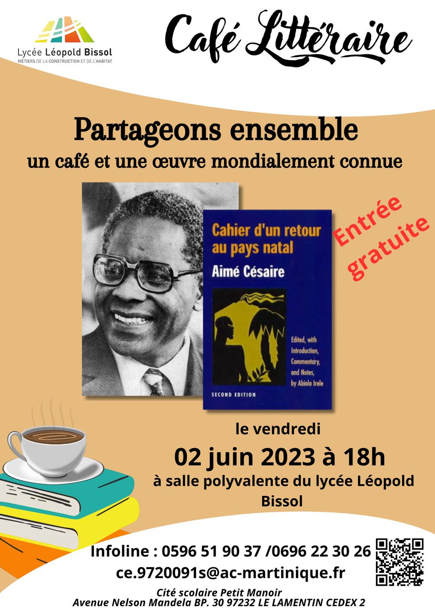 BissolLycee's tweet photo. Partageons ensemble, un café et une œuvre mondialement connue. @college_Diamant @clgeglissant @CollegeJacques @ray_college @LyceeArmes @LDU972exIME @LyceeLumina @lpojpernock @2Lycee @lpovanicet @acmartinique @HGAcmartinique https://t.co/uAakOuvruF