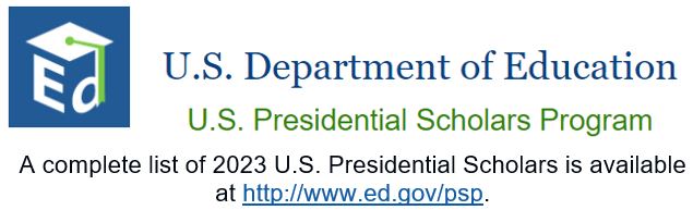 CTE - Washington (@waospi_cte) on Twitter photo U.S. Secretary of Education Miguel Cardona announced the 59th class of U.S. Presidential Scholars!
Congratulations:
* Lora Kwon, Redmond High School, Redmond, WA
* Arihant Singh, Nikola Tesla Stem High School, Redmond, WA
<a href="/usedgov/">U.S. Department of Education</a> #USPresidentialScholars #CTEWorks <a href="/waOSPI/">WA State OSPI</a> #WAedu U.S. Secretary of Education Miguel Cardona announced the 59th class of U.S. Presidential Scholars!
Congratulations:
* Lora Kwon, Redmond High School, Redmond, WA
* Arihant Singh, Nikola Tesla Stem High School, Redmond, WA
<a href="/usedgov/">U.S. Department of Education</a> #USPresidentialScholars #CTEWorks <a href="/waOSPI/">WA State OSPI</a> #WAedu