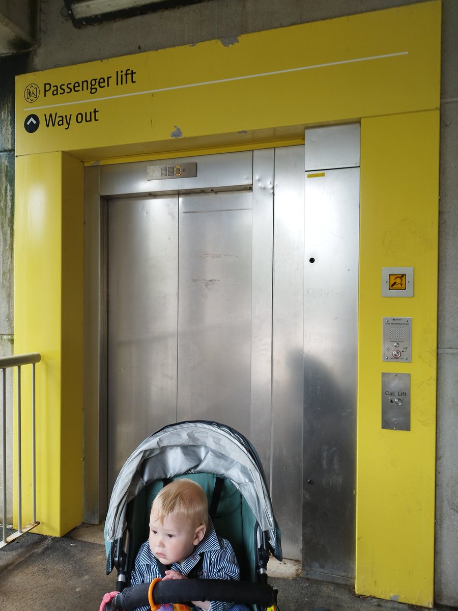 libby_basnett's tweet photo. And now #firswood lift still out of action on our return journey @MCRMetrolink https://t.co/9gSsRRpEzK