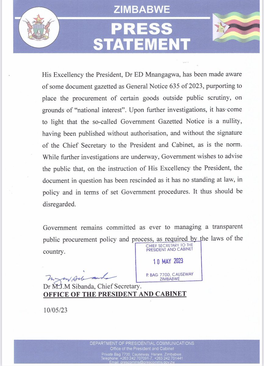 MakomboreroH's tweet image. So will @nickmangwana be arrested, tried and convicted for communicating falsehoods?

@advocatemahere