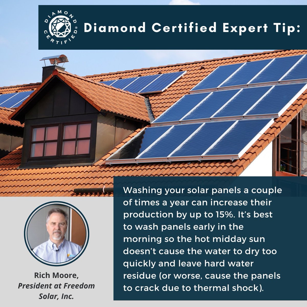 diamondcert's tweet photo. Thank you to Rich Moore for this #solar tip!  https://t.co/SgAKdmoK3Z https://t.co/tJrXx8gjT6