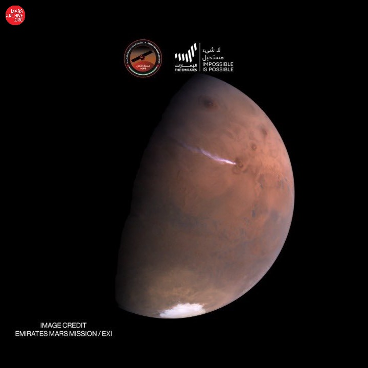 mars_archive's tweet photo. MARTE Y UNA NUBE EN THARSIS MONTES
Crédito: @HopeMarsMission , UAE Space Agency
#marsarchive #martenochtitlan #Marte #HopeProbe #Deimos #Astronomy #Exploracionespacial
#EmiratesSpaceAgency #Hopemars https://t.co/HN5Lq83VnE