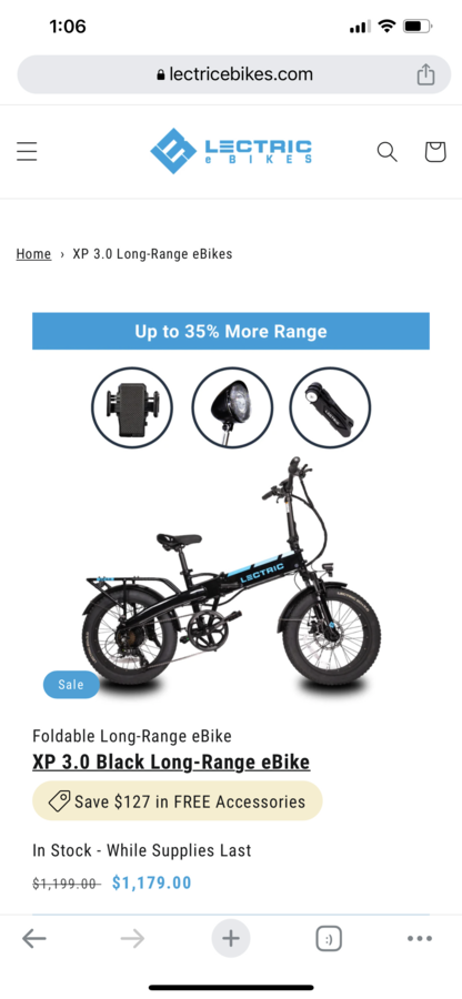 STOLEN - Black Lectric eBikes Lectric XP 3.0 in Woodstock bikeindex.org/bikes/1518071