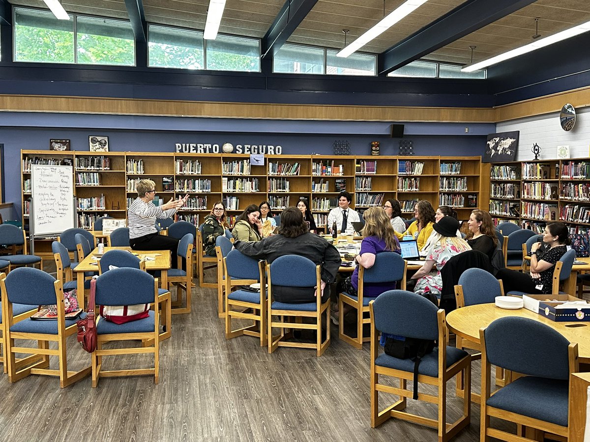 JKimBatraAISD's tweet photo. @BurnetMS our ELA teachers are participating in the Literacy Institute brought to us by our very own Jennifer Abramson from @AustinISD Academics! Big thanks to Deb Kelt from Heart of TX Wring Project for leading this morning’s learning! #learningforever #teachercollab https://t.co/OffWcdMjzT