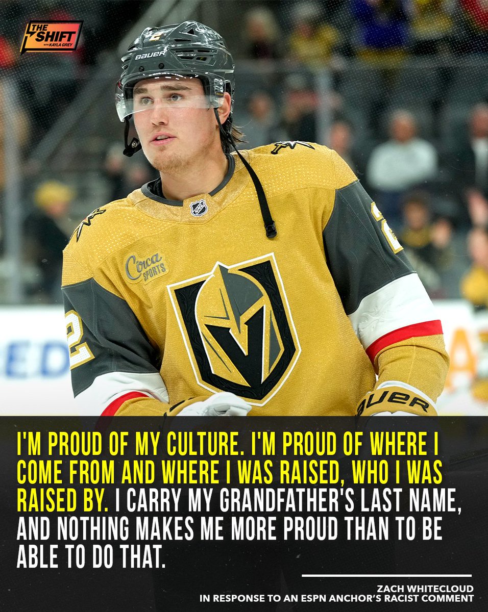 "I'm proud of my culture."

Zach Whitecloud, who is of Indigenous descent, reponds to an ESPN anchor's racist joke about his last name.