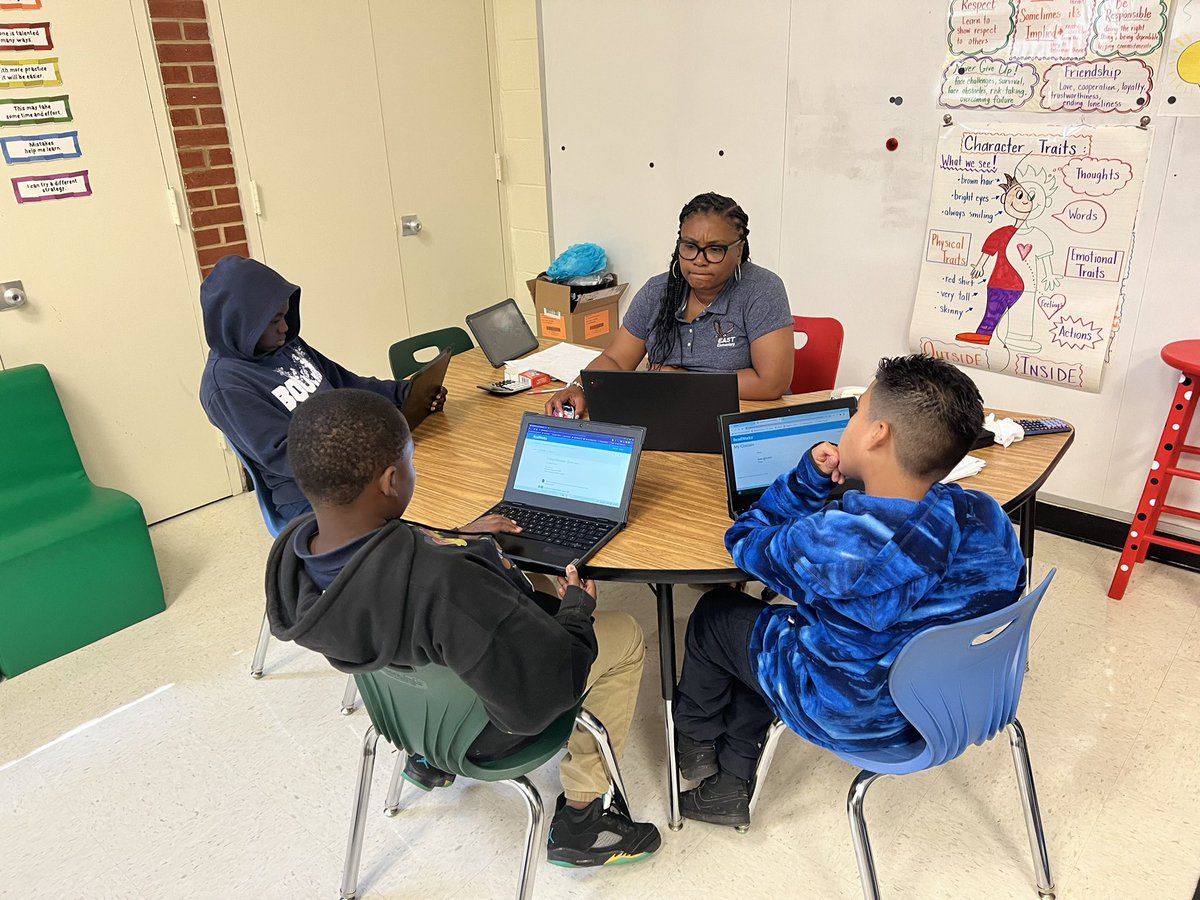 AGHoulihan's tweet photo. It’s a wonderful Wednesday @EastESNC! Great small group instruction and student collaboration! Finish strong #Eagles! #TeamUCPS #BeTheBest @UCPSNC https://t.co/h0balVfe3E