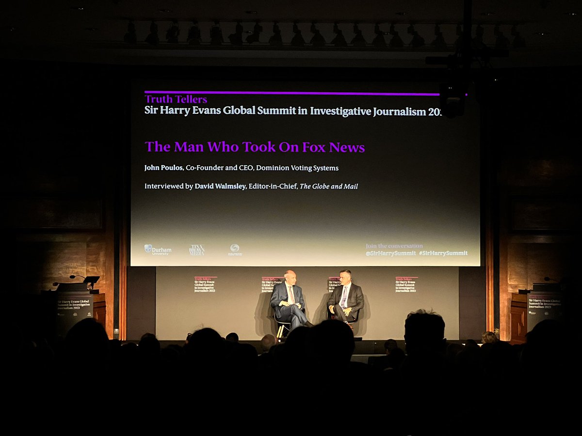 Adrees Latif | ادريس لطيف (@adreeslatif) on Twitter photo The Man Who Took On Fox News.
John Poulos, Co-Founder and CEO, Dominion Voting Systems Interviewed by David Walmsley, Editor-in-Chief, The Globe and Mail. <a href="/sirharrysummit/">Truth Tellers</a> #truthtellers The Man Who Took On Fox News.
John Poulos, Co-Founder and CEO, Dominion Voting Systems Interviewed by David Walmsley, Editor-in-Chief, The Globe and Mail. <a href="/sirharrysummit/">Truth Tellers</a> #truthtellers