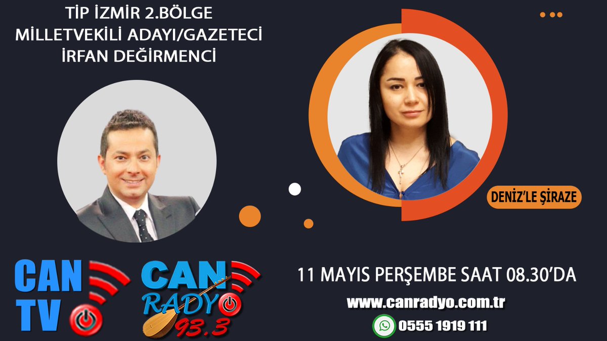 Can Radyo ve Can Tv ortak yayınında buluşalım..
<a href="/tipgenelmerkez/">Türkiye İşçi Partisi</a> <a href="/tipizmiril/">Türkiye İşçi Partisi - İzmir</a> <a href="/degirmencirfan/">irfan değirmenci</a> <a href="/KafalDeniz/">deniz</a> <a href="/CanRadyoo/">Can Radyo</a> #tip #irfandegirmenci #şiraze
