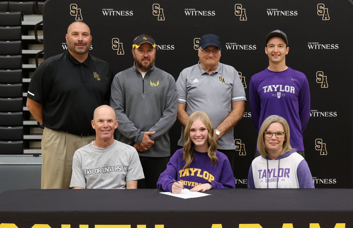 We celebrated two of our athletes signing with Taylor University earlier this week. Congrats to Brooklyn Bixler and Adrienne McKean.