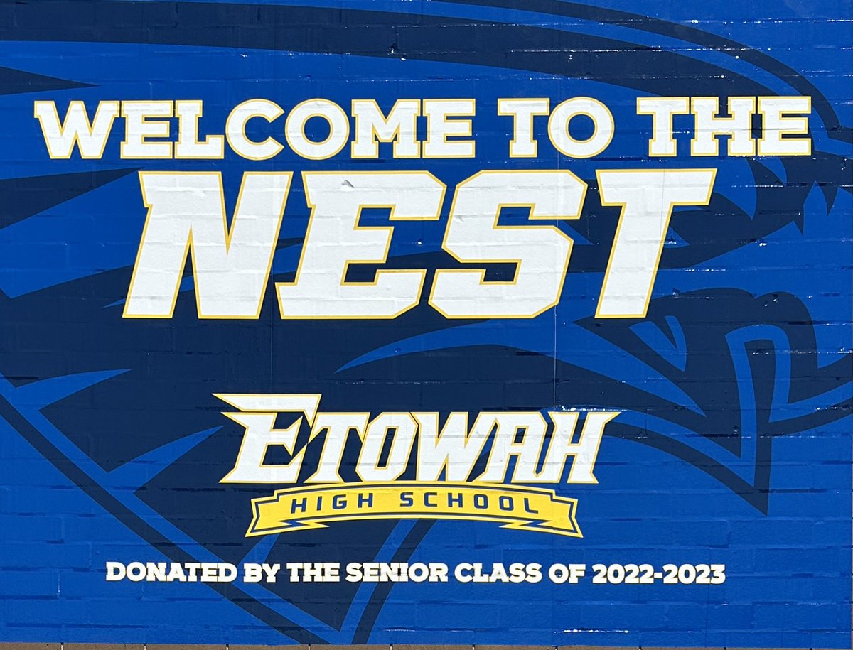 The <a href="/EtowahHS/">Etowah High School</a> Class of 2023 Senior Gift has been installed! We’re excited to help brand The Nest at Eagle Mountain!