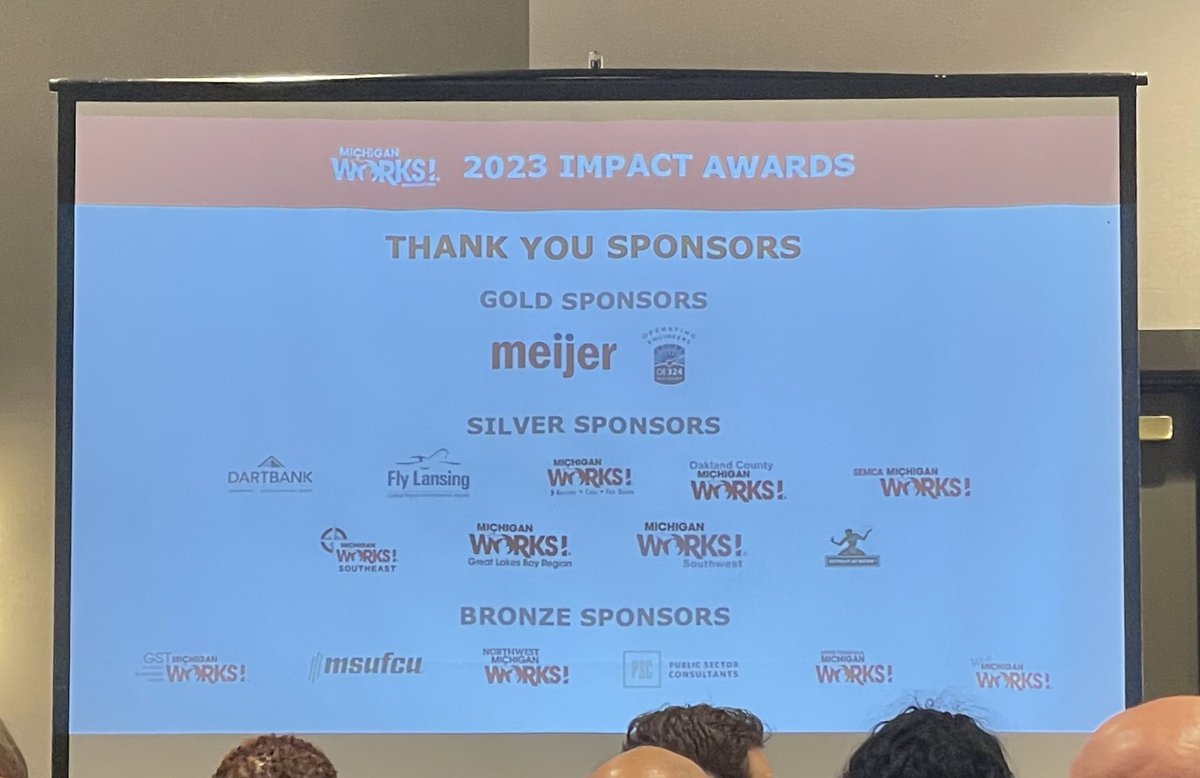 GSTMIWorks's tweet image. 2023 Michigan Works! Association Impact Awards ceremony is underway! Looking forward to hearing about all of the hard work &amp;amp; impact our fellow MWAs have accomplished over the past year. #MIWorksImpact #MIWorks #GSTMIWORKS
