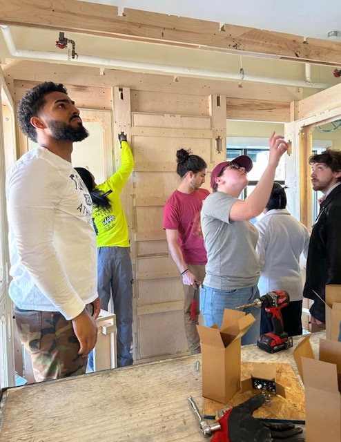 YBBoston's tweet photo. YouthBuild Boston Spring 2023 #PreApprentices and @Wentworth together again for an amazing build!
It’s amazing to see our YouthBuild Boston colleagues and the PreApprentices grow access to #construction and #architecture in the City of Boston! https://t.co/XOJZpfxtHx