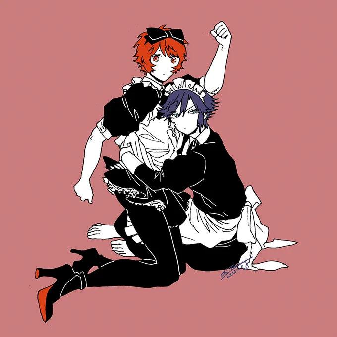 らくがき めいどのトキ音 ※女装、