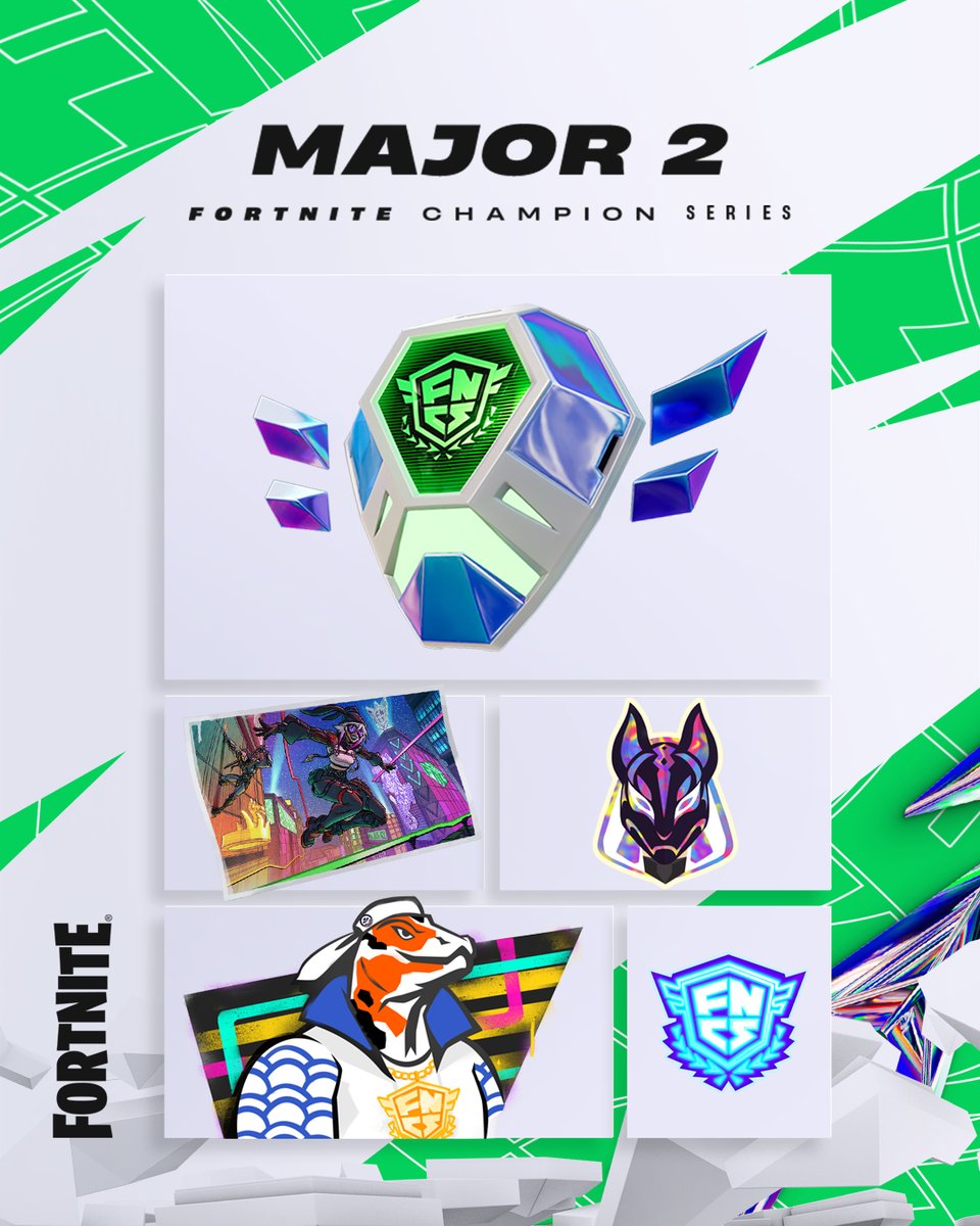 FNCompetitive's tweet photo. You know you want it 💙 

Watch the FNCS Major 2 Grand Finals this weekend and get the FNCS Defender Backbling!

Only in Legends Landing. https://t.co/L64BPF3Xw9