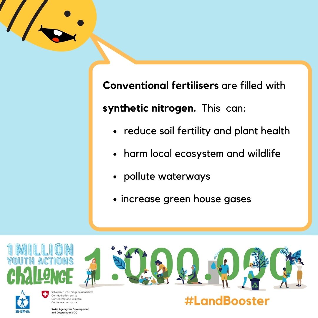 1MYACglobal's tweet photo. Happy 🐝#WorldBeeDay

🫵Did YOU know we have new #1MYAC actions? 

👇This one is to be a #LandBooster and make your own, 🌱🧑‍🌾#organic fertiliser
https://t.co/JgvyGEVKEs

Why not make farming 🐝 better?

@SwissDevCoop @InternSecrWater https://t.co/Kk4PXeZruO