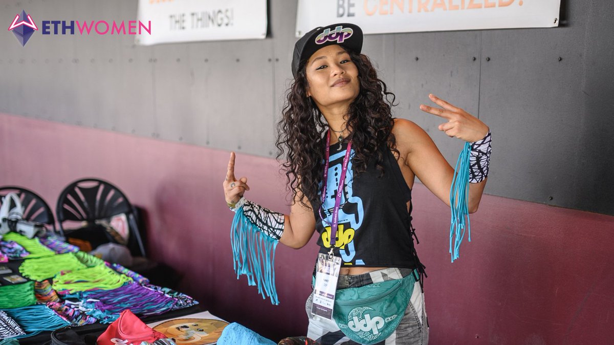 Ethereum_Women's tweet photo. Getting our swag on with @ddpFTW 🤩

Name an event with cooler merch, we'll wait...

Be part of it, apply for FREE! ➡️ https://t.co/LpCJwmRehK

#Hackathon #WomenInCrypto #WomenInBlockchain  #Web3 #CryptoCurrency #BlockchainTech $BTC $ETH $DOT #TheDDP https://t.co/9pXOV0gVK1