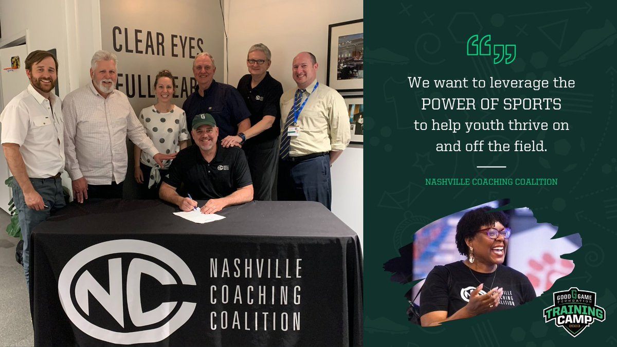 The first Letter of Intent has been signed!

We’re honored to welcome <a href="/NashCoach_Coal/">NashCoachCoalition</a> to Training Camp 🎉

Their mission is to develop full-hearted coaches who prepare young people for life.

Please join us in welcoming Nashville Coaching Coalition to Training Camp 👏