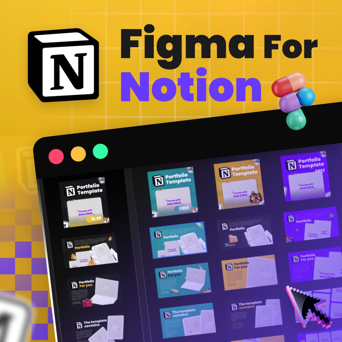 🪄  Next Giveaway ⭐
"Figma For Notion Covers" - that will help you and make your job easier! 

Create fast best Covers Design, Make it easy!

➤  Figma X Notion 🥳

Free for 48h

- Retweet
- Comment “Magic” 

Follow to DM you...