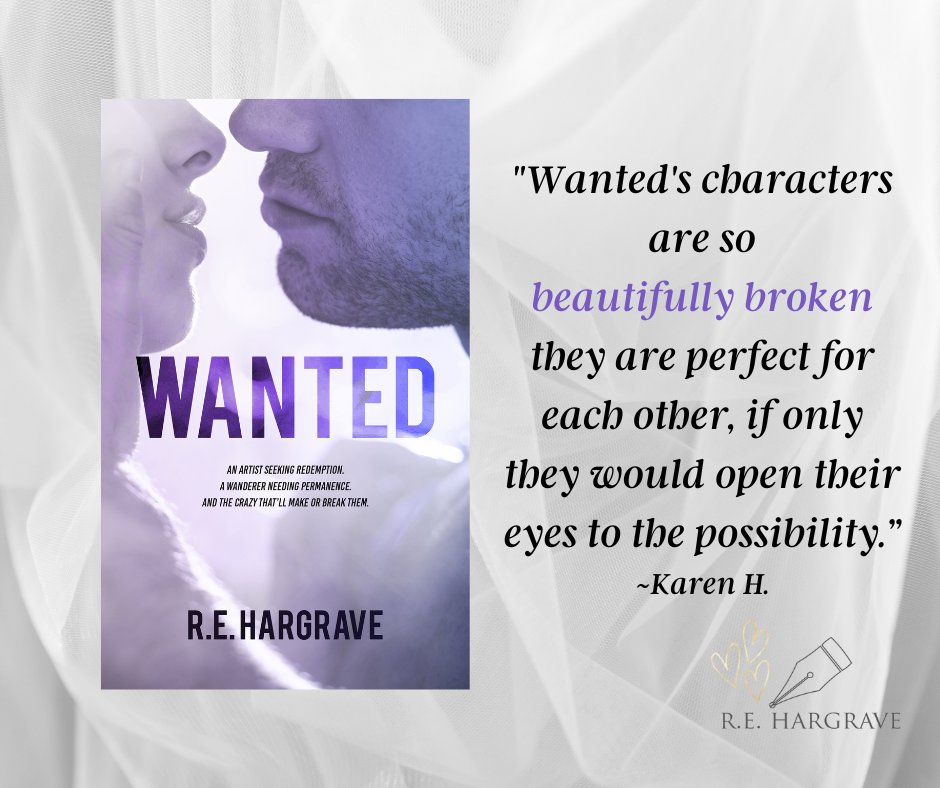 ☆★☆
WANTED by R.E. Hargrave
An artist seeking redemption.
A wanderer needing permanence.
And the crazy that’ll make or break them.
☆★☆
Get the audio here➙ audible.com/pd/B08PCCT5H9
Grab an ecopy of WANTED here➙ books2read.com/WANTEDreh
#BooksByREHargrave #TBR #RomanticRead