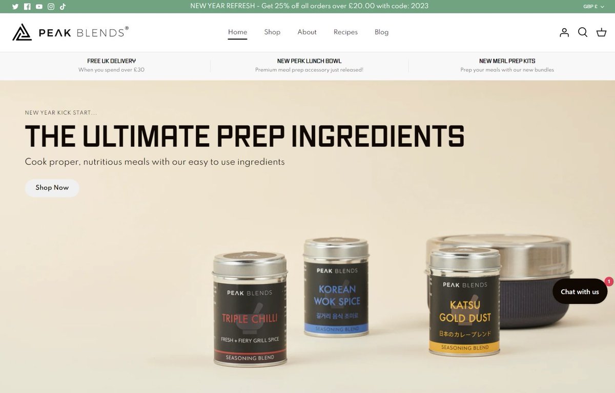 Check out our new websites! 🥂🍝🍰🍜🍪🥓🥨🍗🧀

smythsingredients.com

peakblends.co.uk 

New Flavours, New Ingredients, New Ideas! 👌🏽🙌🏽 

#smythsingredients #smyths #flavours #ingredients #peak #peakblends #cooking #recipes #ingredients #flavours #newtrends #foodie