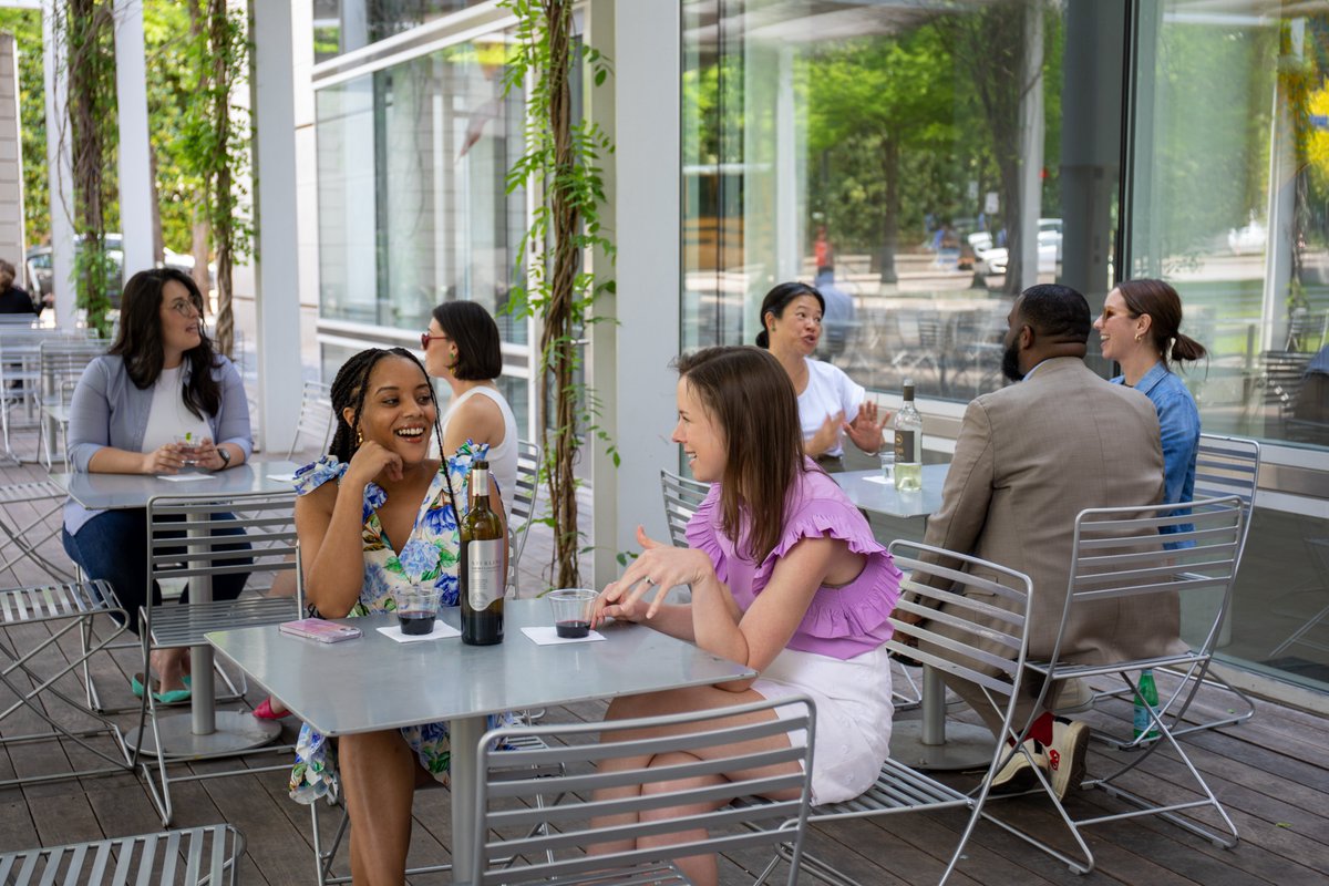 DallasMuseumArt's tweet photo. Beat the heat this summer at the Museum during our new patio series, Fridays al Fresco. ☀️🍹

Kicking off this Friday, May 12, from 4:30 - 8:30 p.m. the DMA Cafe patio on Eagle Family Plaza will offer drinks, food, lawn games, and live music!

Learn more: https://t.co/g1b3voW7ea https://t.co/BmMeIiDPyW