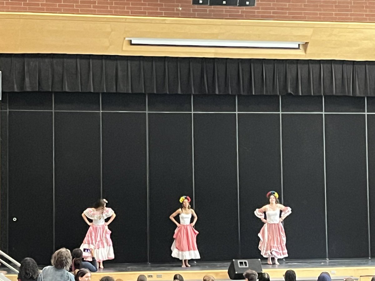 SAB_English's tweet photo. Celebrating all the beautiful and diverse cultures here at Saint Andre @BessetteBulldog through dance and song. Thank you to the students for generously sharing your passions and gifts. https://t.co/N8q66sIKsw