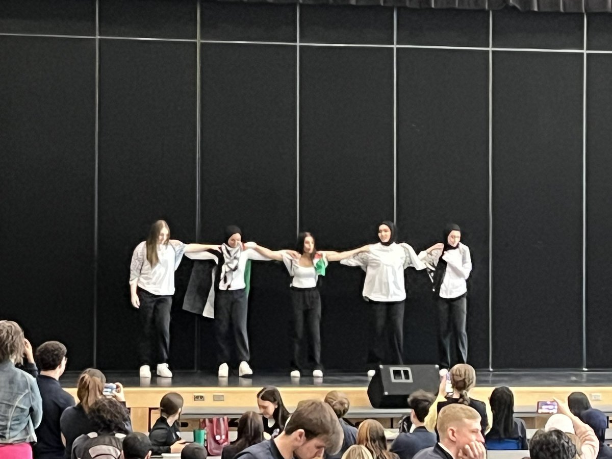 SAB_English's tweet photo. Celebrating all the beautiful and diverse cultures here at Saint Andre @BessetteBulldog through dance and song. Thank you to the students for generously sharing your passions and gifts. https://t.co/N8q66sIKsw